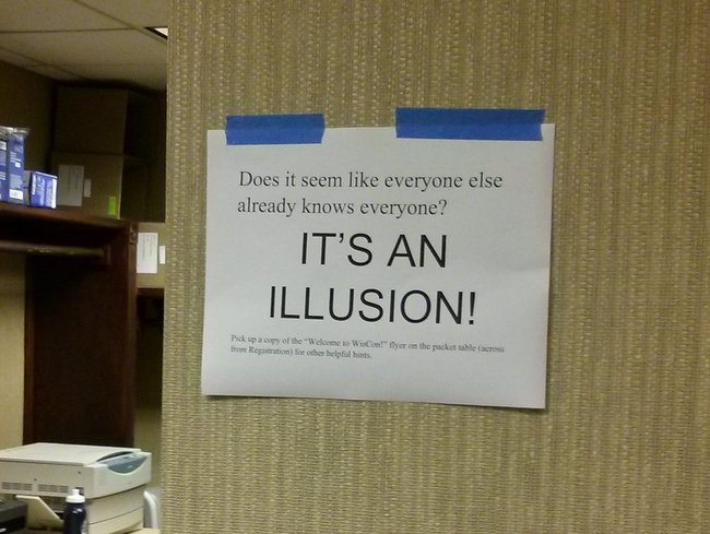 Does it seem like everyone else already knows everyone? It's an illusion.